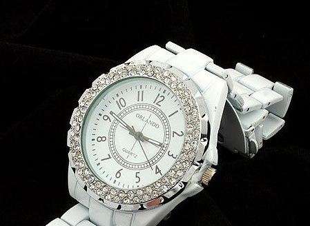 quartz white watch