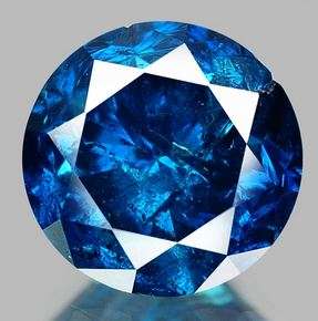 BIG +-0.79 royal blue natural earth mined diamond