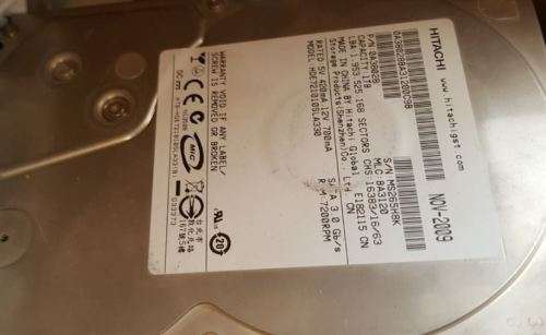2 x 1 terrabyte 1tb hitachi sata hard drives - please read