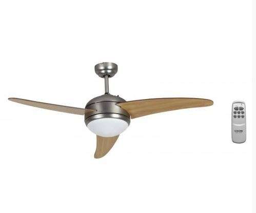 Modern DELUXE Ceiling fan 132 cm 3 blades with lights remote operated