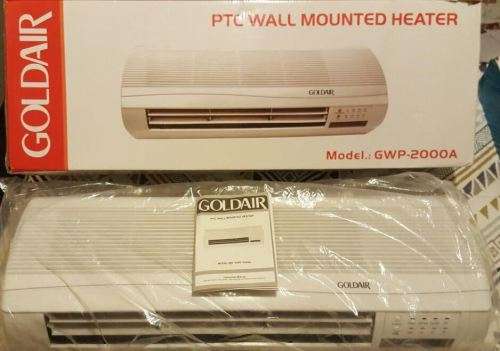 goldair ptc wallmounted fan / heater