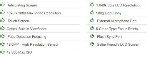 canon eos 700d 18 mega pixel camera good condition - great camera - 5 photos per second