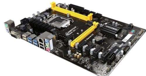 BTC 250 biostar motherboard + cpu + cpu fan ideal for mining