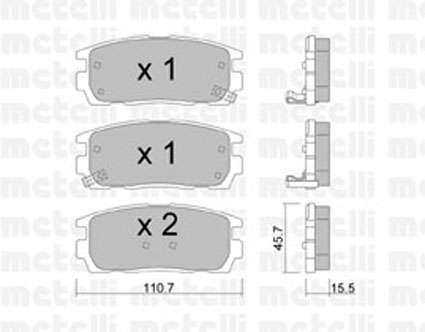 Brake Pads REAR for Chevrolet Captiva 2007 2.4L