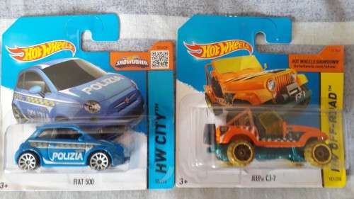 Hot Wheels Treasure Hunts Fiat 500 & Jeep CJ-7