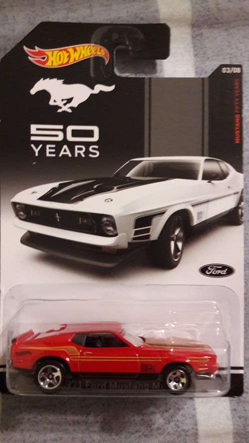 Hot Wheels Mustang 50 Years 1971 Ford Mustang Mach 1 Long Card