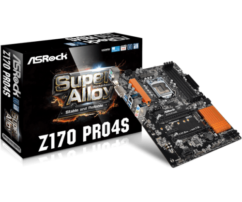 ASRock Z170 Pro4S LGA 1151 Intel Z170 HDMI SATA 6Gb/s USB 3.0 ATX Intel Motherboard