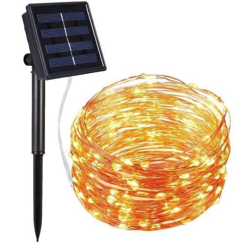 Solar Lights 100 LED Copper String,Decoration Lights for Gardens,Christmas Llights,Party