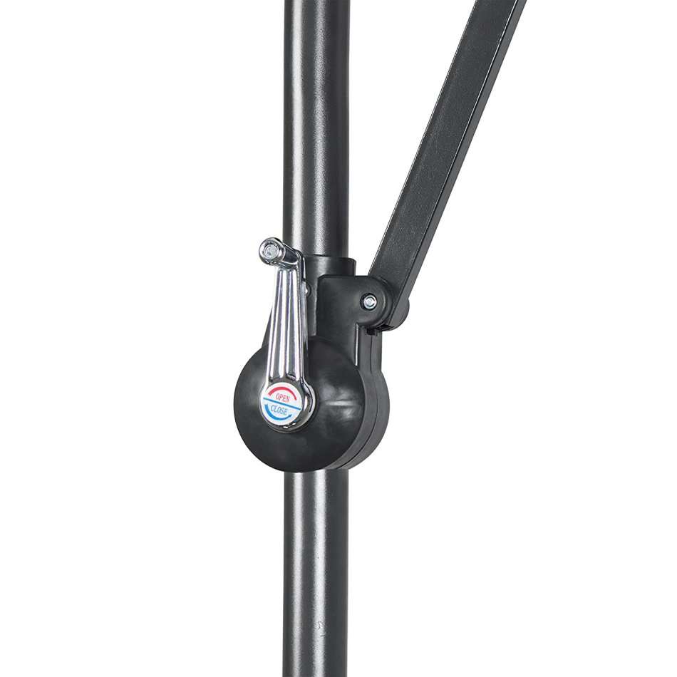 10-ft Offset Cantilever Patio Umbrella, Outdoor Hanging Umbrella [New Generation Production]