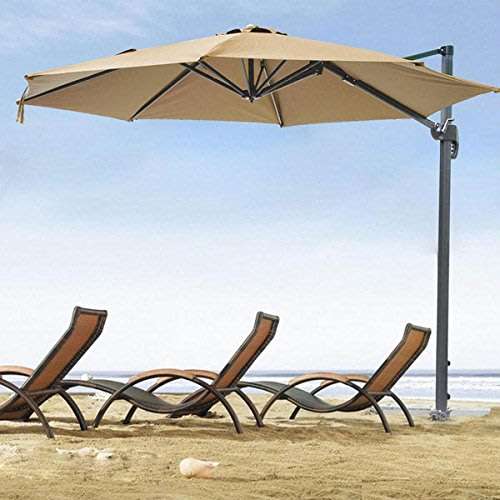 10ft 40Led Outdoor Patio Garden Cantilever Offset Roma Umbrella