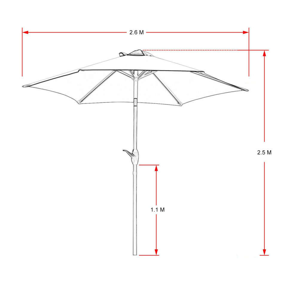 Patio Umbrella Garden Umbrella Outdoor Table Umbrella With Base Stand