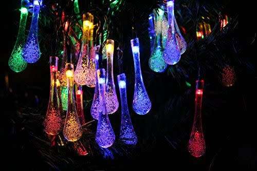 Solar Powered Outdoor Water Drop Lights