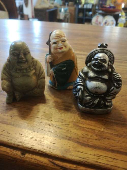 COLLECTION OF 3 BUDDHAS. Lovely detailed.
