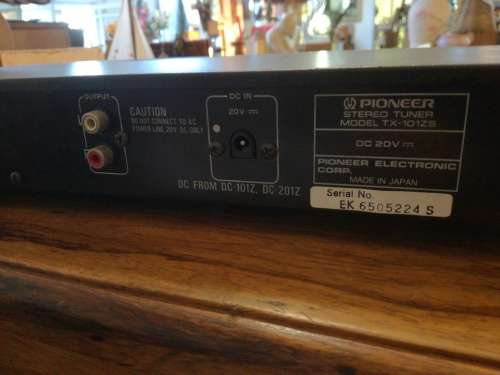 PIONEER STEREO TUNER TX-101zs