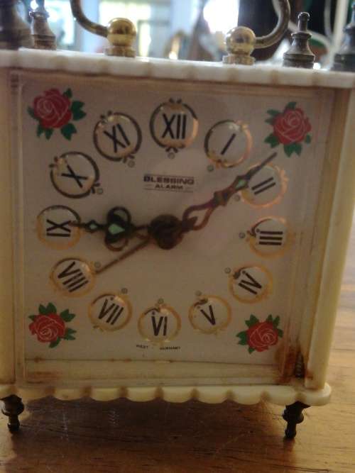VINTAGE BLESSING ALARM CLOCK, MADE IN WEST GERMANY.