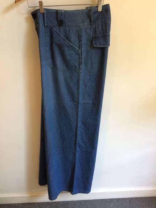 REAL CLOTHING 100% COTTON WIDE LEG HIPPIE JEANS - 14