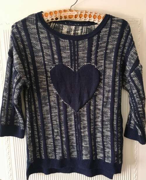 VINTAGE NAVY HEART JERSEY - 14