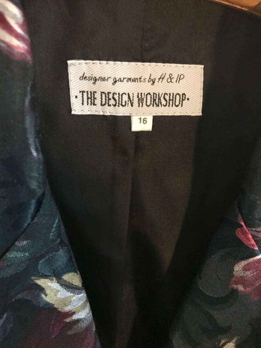 DESIGNER DESIGN WORKSHOP JACKET  - BOTANICS SIZE 16