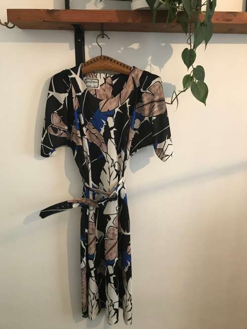 VINTAGE JANE LANFORD DRESS SIZE 34 BUST 87 CM