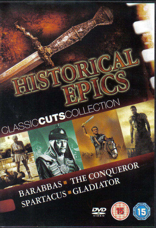 Gladiator, Spartacus, Barabbas & The Conqueror (4 Disc Box Set)
