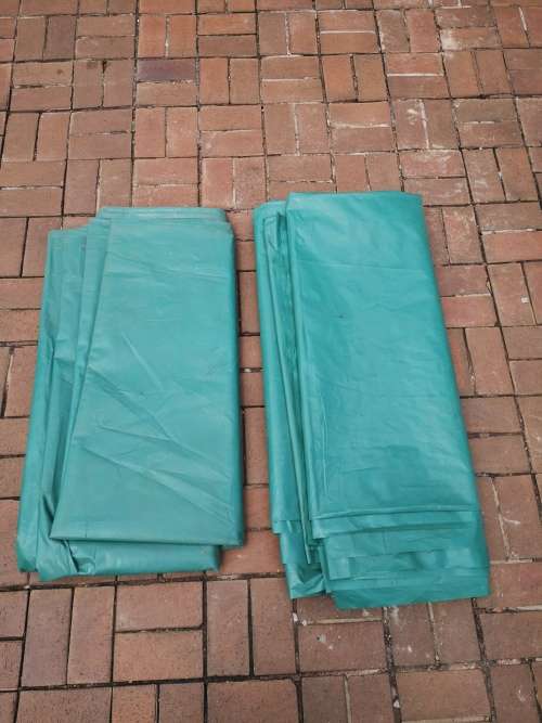 Builders Construction damp-proof underlay Plastic Sheeting (250 micron) green (Two 15m x 4m sheets)