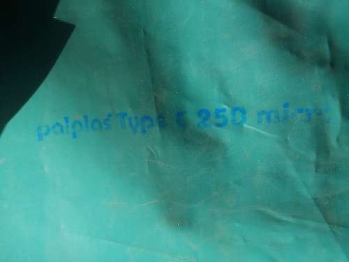 Builders Construction damp-proof underlay Plastic Sheeting (250 micron) green (Two 15m x 4m sheets)