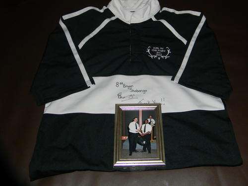 Signed 2004 Natal invitational 2004 jersey by bRIAN sHABANGU.