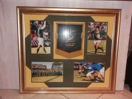 Sale!!!! Rare Springbok pendant signed by Italian and Springbok players.