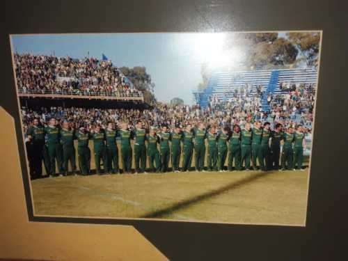 Sale!!!! Rare Springbok pendant signed by Italian and Springbok players.
