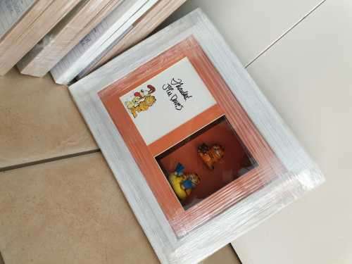 Garfield sgned by creator Jim Davies montage.