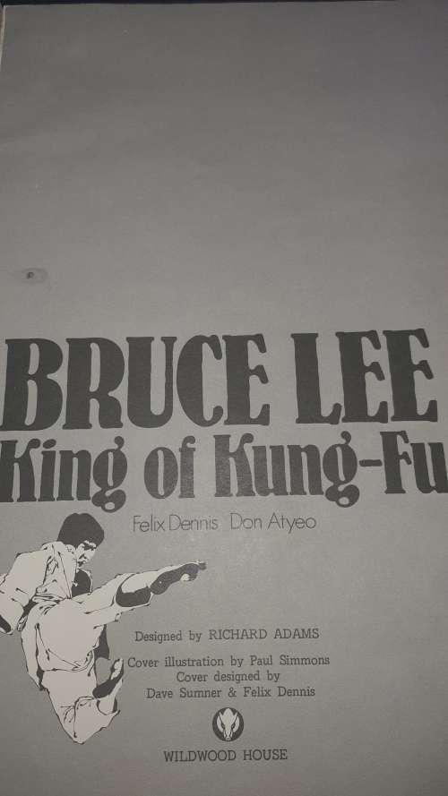 Bruce Lee 1974 King of Kung Fu Book.First edition book.