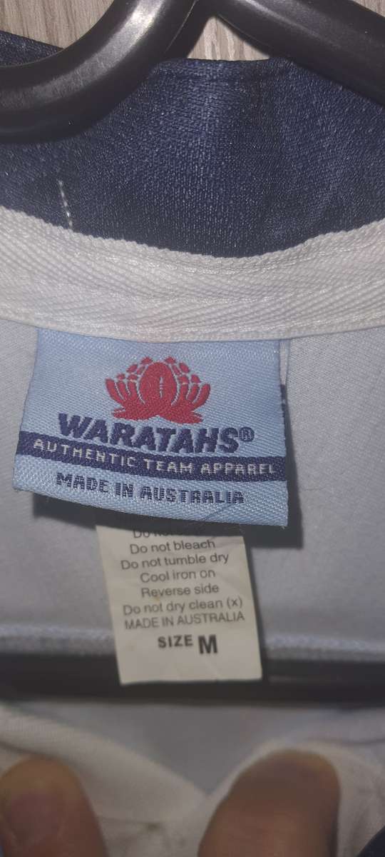 Rare Super 12 rugby Waratahs player issue jersey .