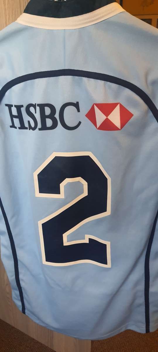 Rare Super 12 rugby Waratahs player issue jersey .