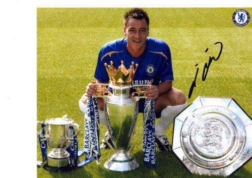 Official Jhon Terry Chelsea hand signed Autograph on chelsea Fc Photo