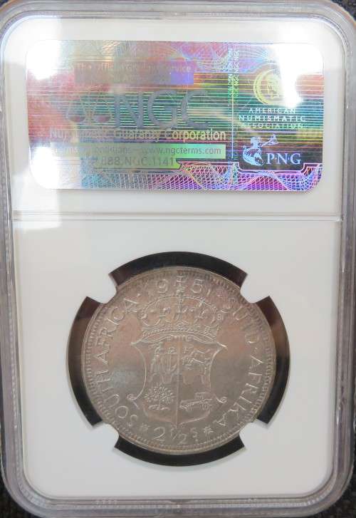 1951 Half crown NGC PF65