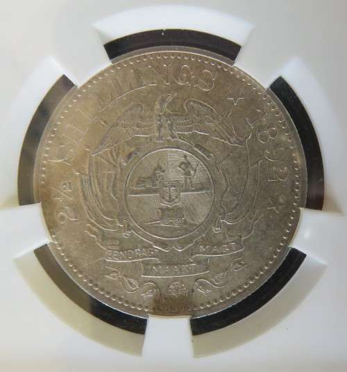 1892 ZAR graded Sangs silver set 3p to 5 Shilling