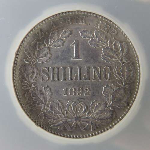 1892 ZAR graded Sangs silver set 3p to 5 Shilling