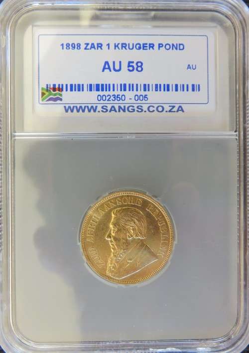 1898 ZAR Pond SANGS AU58