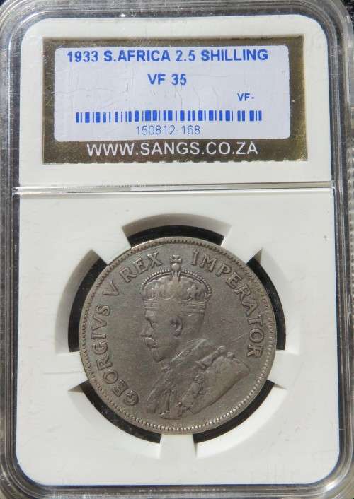 1933 Half crown SANGS VF35
