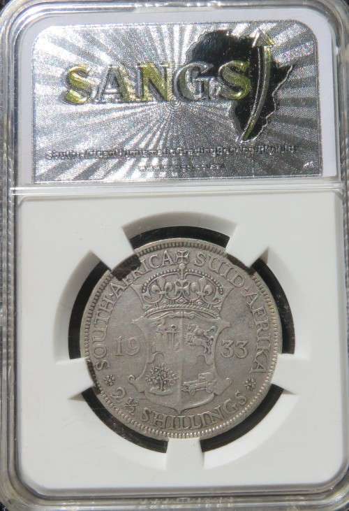 1933 Half crown SANGS VF35