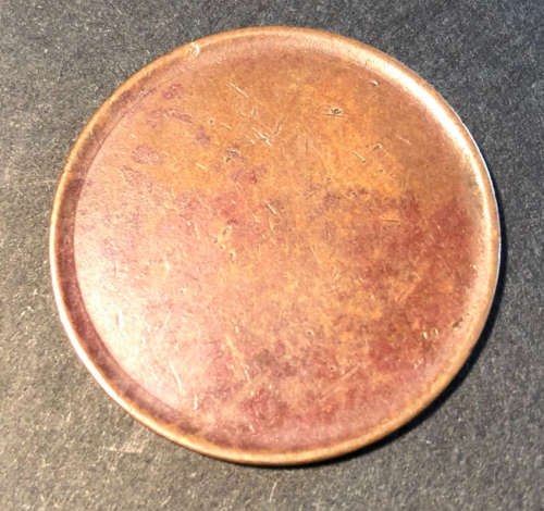 Blank Penny with Rim - see description
