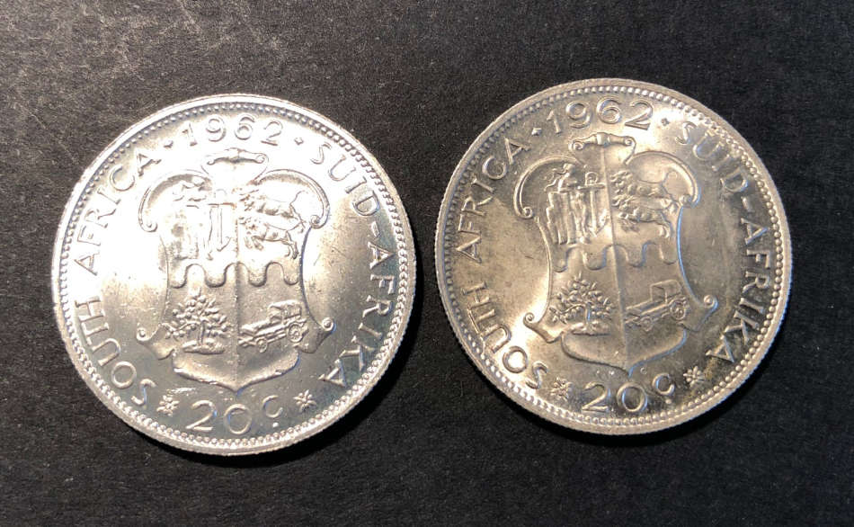 1962 20c VARIETIES! - DATE NUMERALS LONGER AND THINNER - INCLUDING REGULAR VERSION!