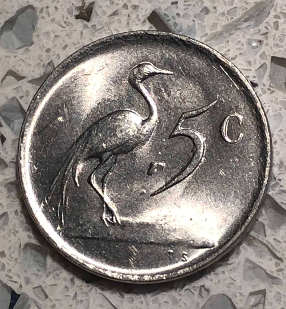 MINT ERROR - 1976 5c DIE BREAK RESULTING IN "BLOB" ON SURFACE!