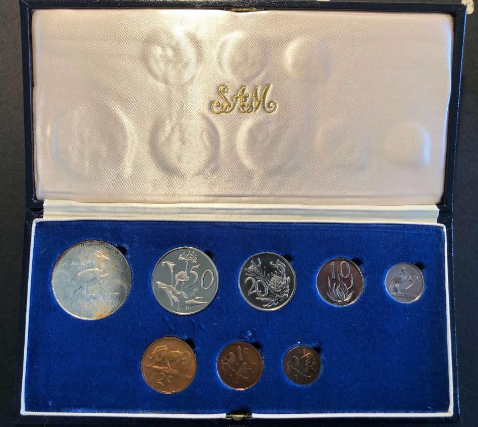 RSA 1978 Proof Set in SA Mint leather case