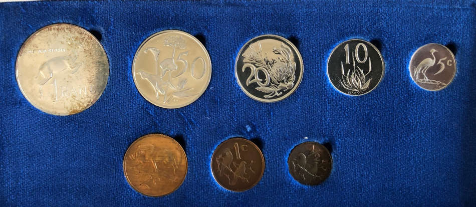 RSA 1978 Proof Set in SA Mint leather case