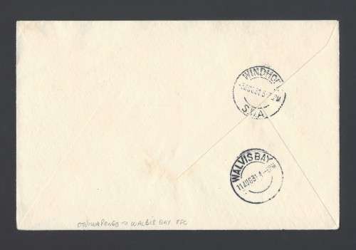 SWA 1931 First Flight Cover Otjiwarongo - Windoek - Walvis Bay - Scarce!