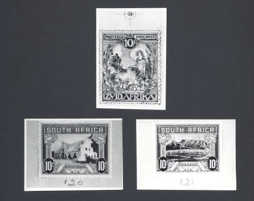 Union of SA - Selection of 3 photographic essays of the 10 Shilling design