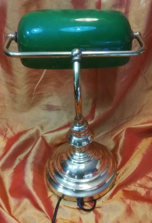 Bankers Desk Lamp - Green