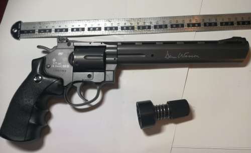 Dan Wesson Fully Metal 8 Inch Revolver (Airsoft) plus fast loader and leather holster