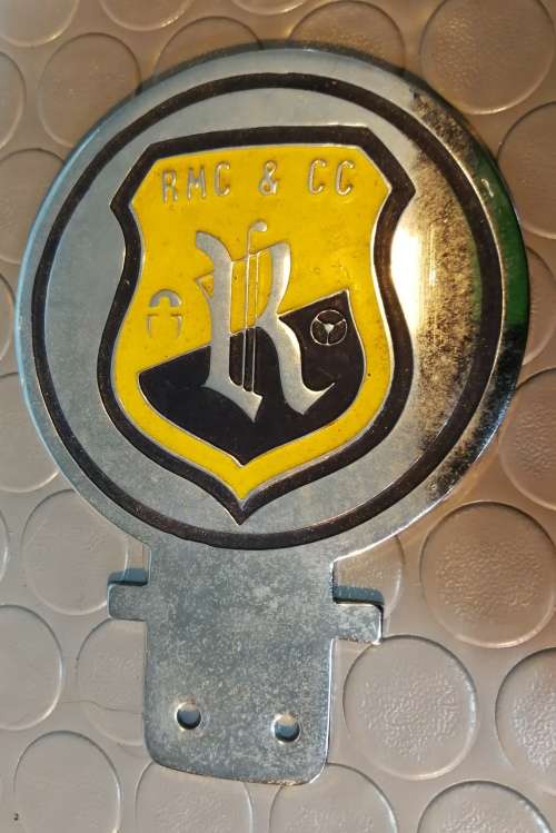 Vintage RMC and CC automobile badge (Very good condition)